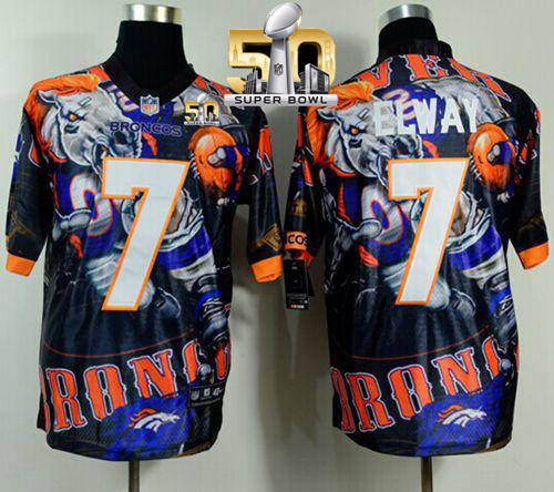 Nike Broncos #7 John Elway Team Color Super Bowl 50 Men's Stitched NFL Elite Fanatical Version Jersey